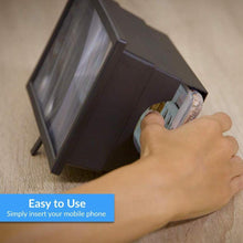 Load image into Gallery viewer, 3D Portable Universal Screen Magnifier - Cell Phone Screen Magnifier 3D HD Movie Video Amplifier With Foldable Holder Stand High-quality Video Amplifier